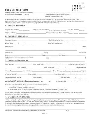 Loan Default Form