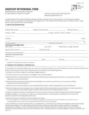 ABA Hardship Withdrawal Page 1