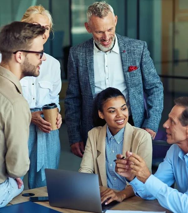 people in a meeting
