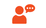 icon graphic person talking