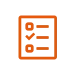 orange list icon