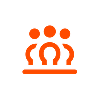 People icon orange