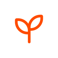 Seedling icon orange