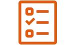 Orange list icon 