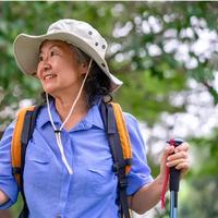 woman hiking