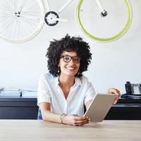 Portrait of millennial businesswoman in office in San Francisco