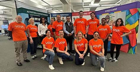 Voya employee volunteers