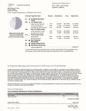 page two of participant statement