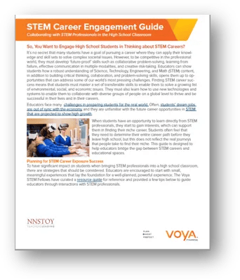 STEM Career Engagement Guide for the High School Classroom