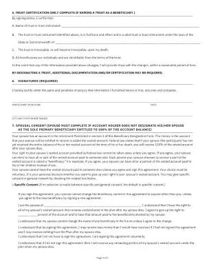 ABA Beneficiary Designation Form 2