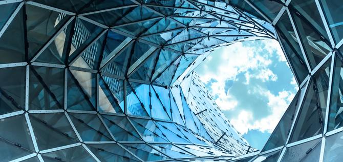 FRANKFURT AM MAIN, GERMANY - MAY 18, 2016: MyZeil - shopping mall in center of Frankfurt. It was designed by Roman architect Massimiliano Fuksas