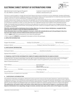 Electronic Direct Deposit Form