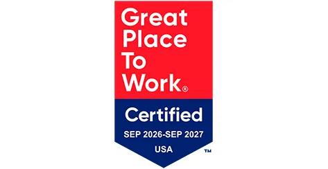 Great Place To Work Certified 2026-2027